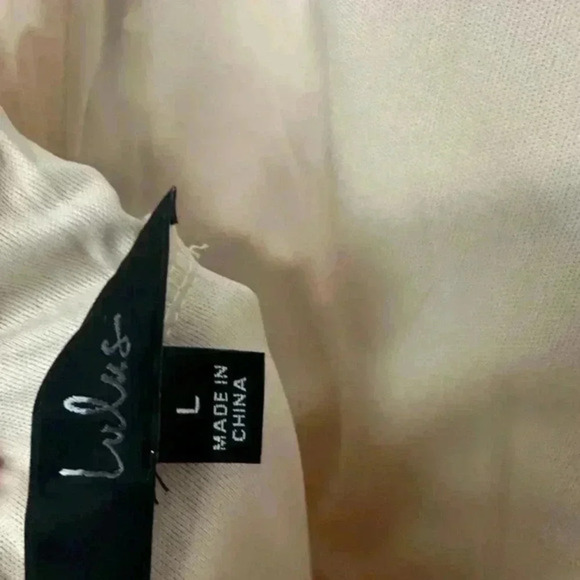 Lulus Kaisley Cream Satin Backless Midi Dress size L - Picture 6 of 6